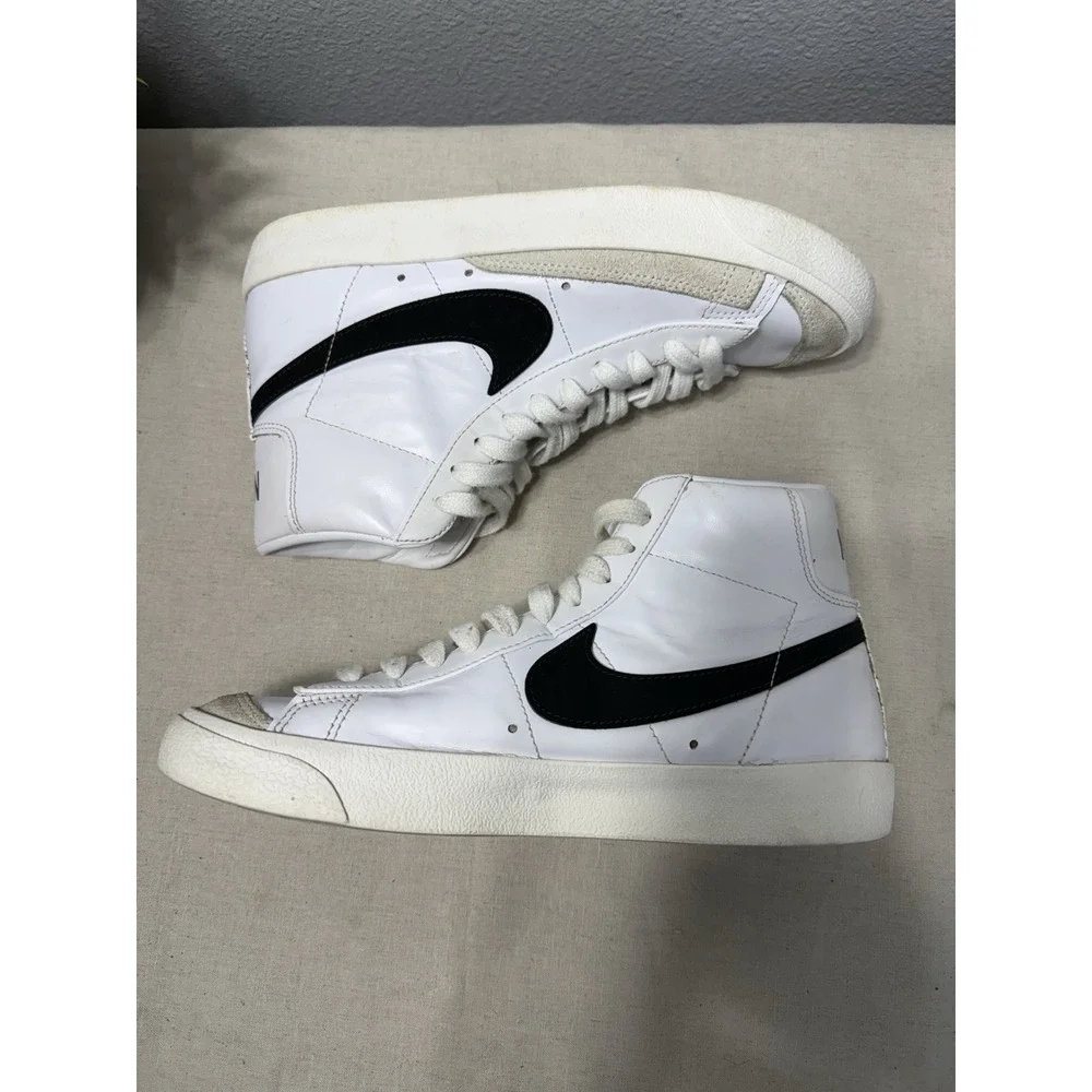 Nike Blazer Mid 77 Womens 8 White Black‎ CZ1055-100